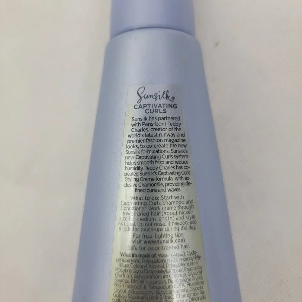 SUNSILK Captivating Curls Styling Creme 5 oz Used